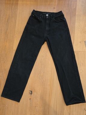 DKNY Men's Black Straight-Leg Jeans